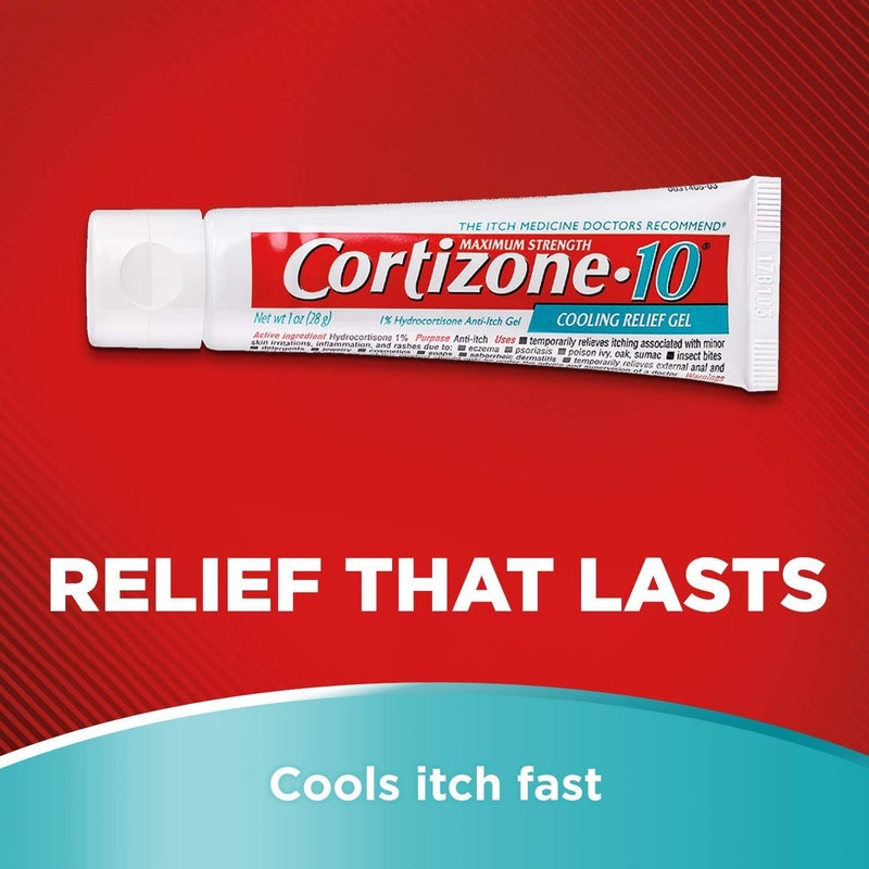 Cortizone 10 CORTIZONE-10 Cooling Relief Anti-Itch Gel, 1 Oz (Pack of 4) - Image 4